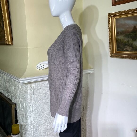 NWOT Cynthia Rowley 100% Merino Wool Cable Knit Sweater - Picture 6 of 14